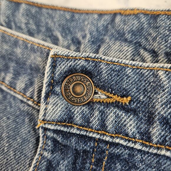 VTG Levis 505 Jeans Men 38x30 Denim Regular Fit Straight Leg Red Tab 90s - Picture 3 of 9